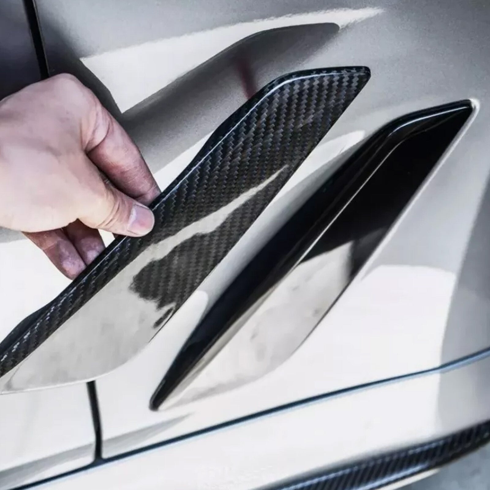 Carbon Fiber Side Fender Air Vent Trims fit 2018-2023 for BMW 5 Series G31 G30 M550i