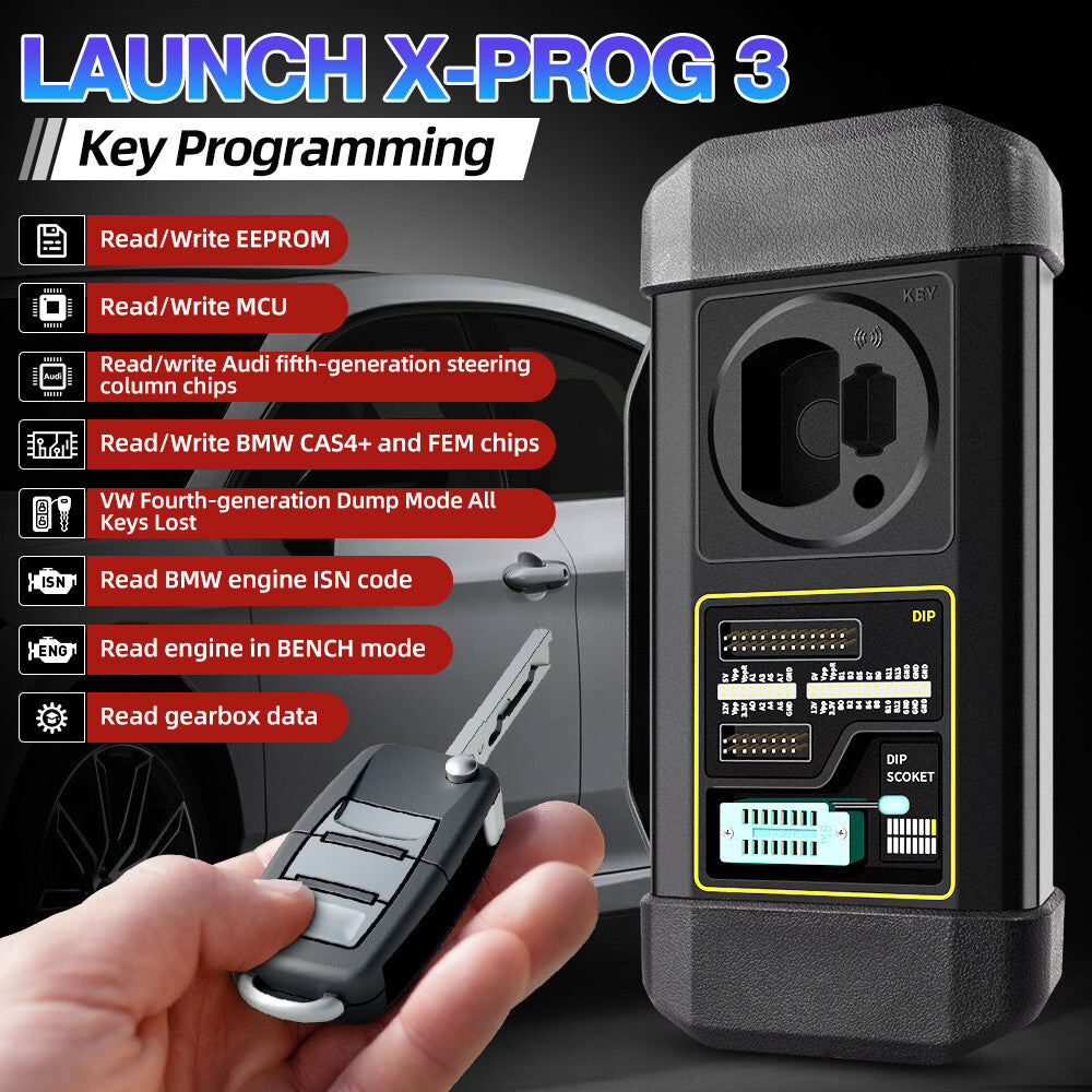 Launch X431 X-Prog 3 IMMO Key Prog-ramming Read Engine/Gearbox E-C-U +PC Adaptor