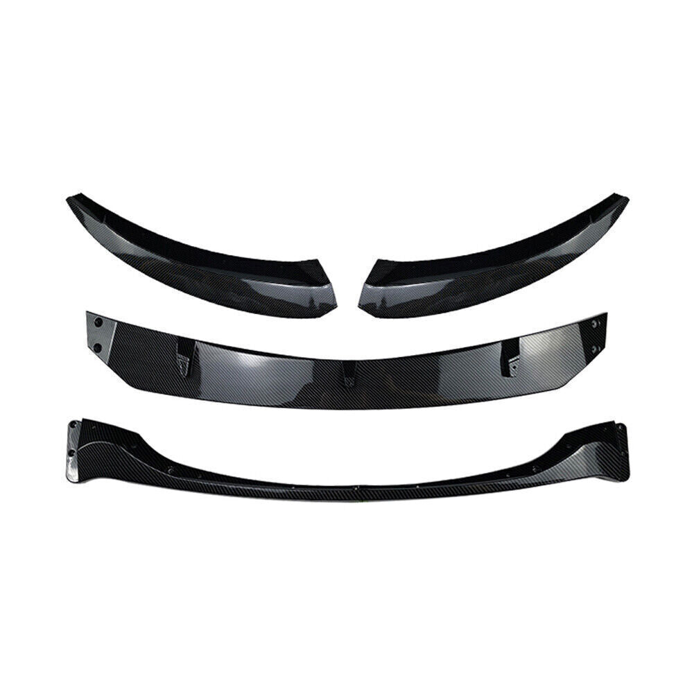 Front Bumper Lip Spoiler Diffuser Body Kit Fit for BMW 1 Series E82 E88 Glossy Black