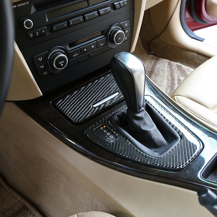Carbon fiber internal storage compartment panel cover suitable for BMW 320i, 325i, 330i, E90 (2005-12-)