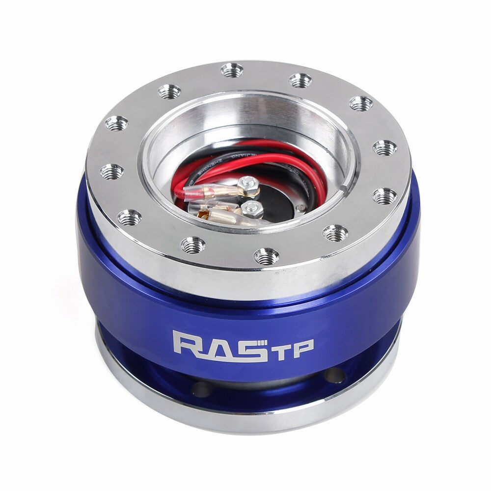Car Steering Wheel Quick Release Hub Adapter Snap Off Boss Kit Universal Blue