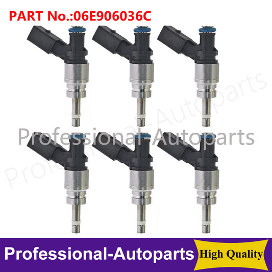 6-pack of fuel injectors 06E906036C suitable for Audi A4, A5, A6, Q5, Quattro 3.2L V6 2008-2011