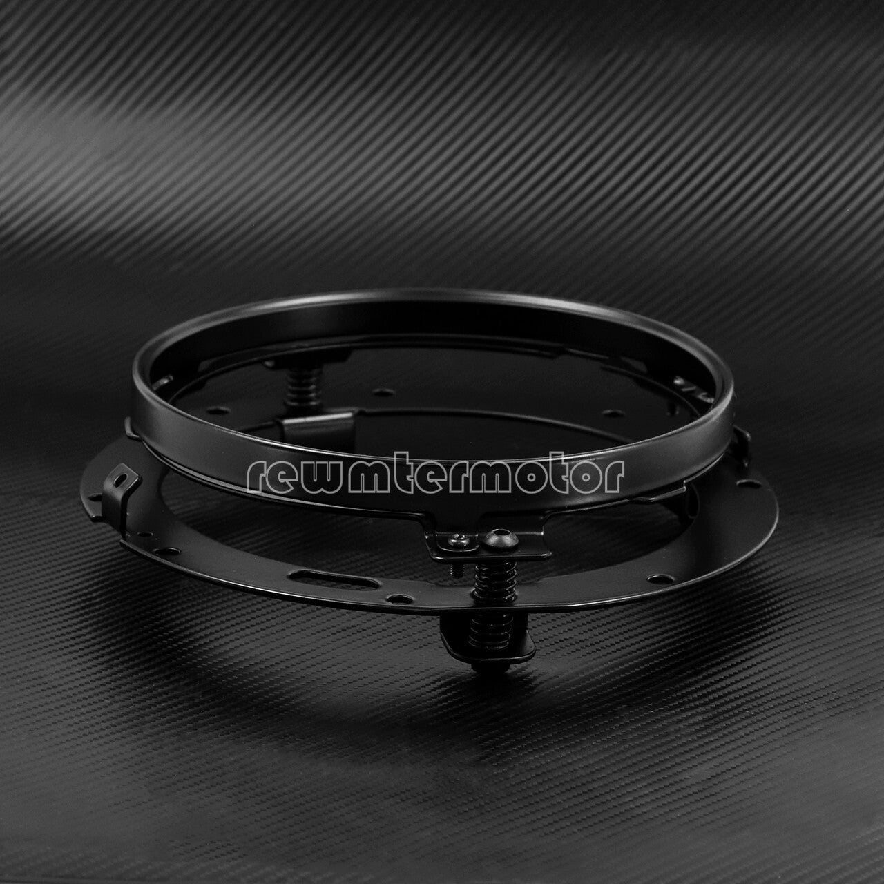 7 Black Headlight Mounting Ring Bracket Fit for Harley Touring Softail 94-2013
