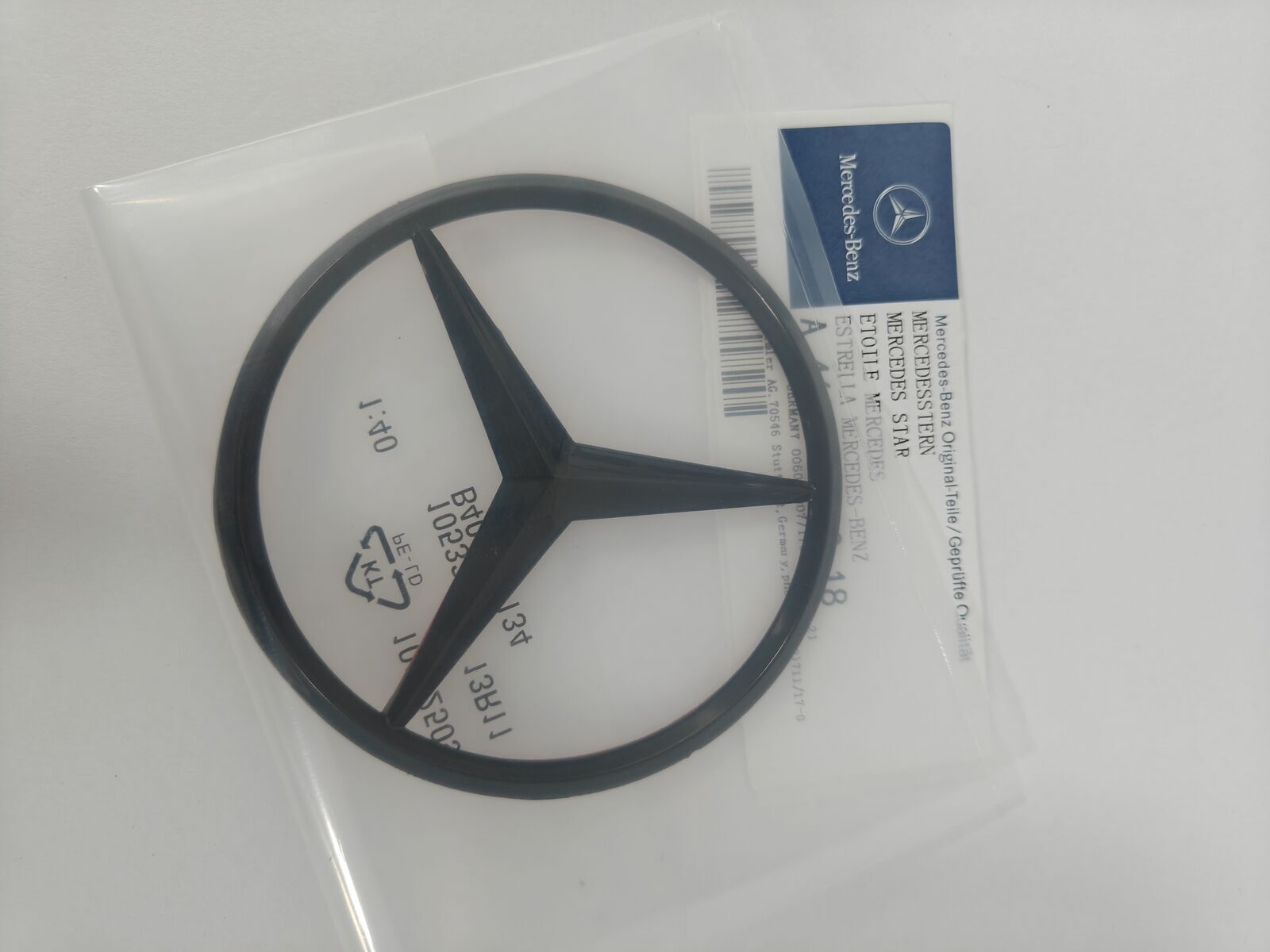 GLOSS BLACK Star Emblem Rear Trunk Door Logo Badge G550 G63 AMG W463