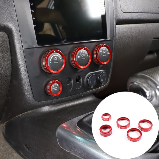 2-Piece Black Front Fog Light Covers, Fog Light Frames, and Bezel Trim for Hummer H2 (2003-09-)