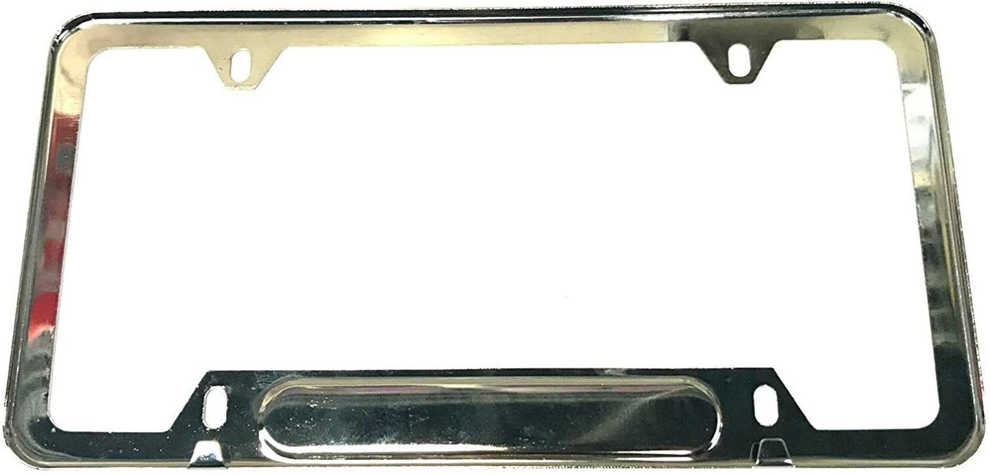 Front and rear license plate frame cover boots for Honda and for Acura chrome alloy