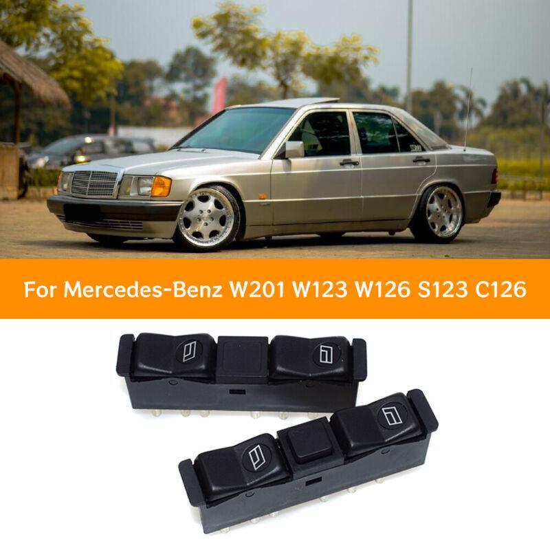 The left side of the power window switch is applicable to for Mercedes W123 W201 W126 0008208110 0008208210