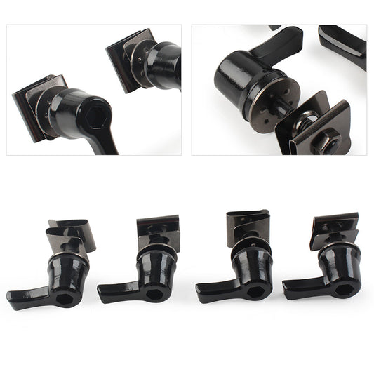 Fit for Harley Touring Road Glide 93+ Saddlebag Lock Mounting Screw Kit Gloss Black