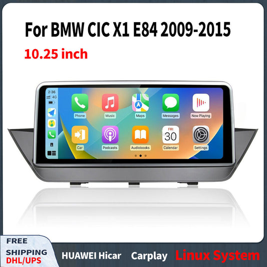 for BMW CIC X1 E84 2009-2015 10.25Car Stereo Radio CarPlay Android GPS Screen