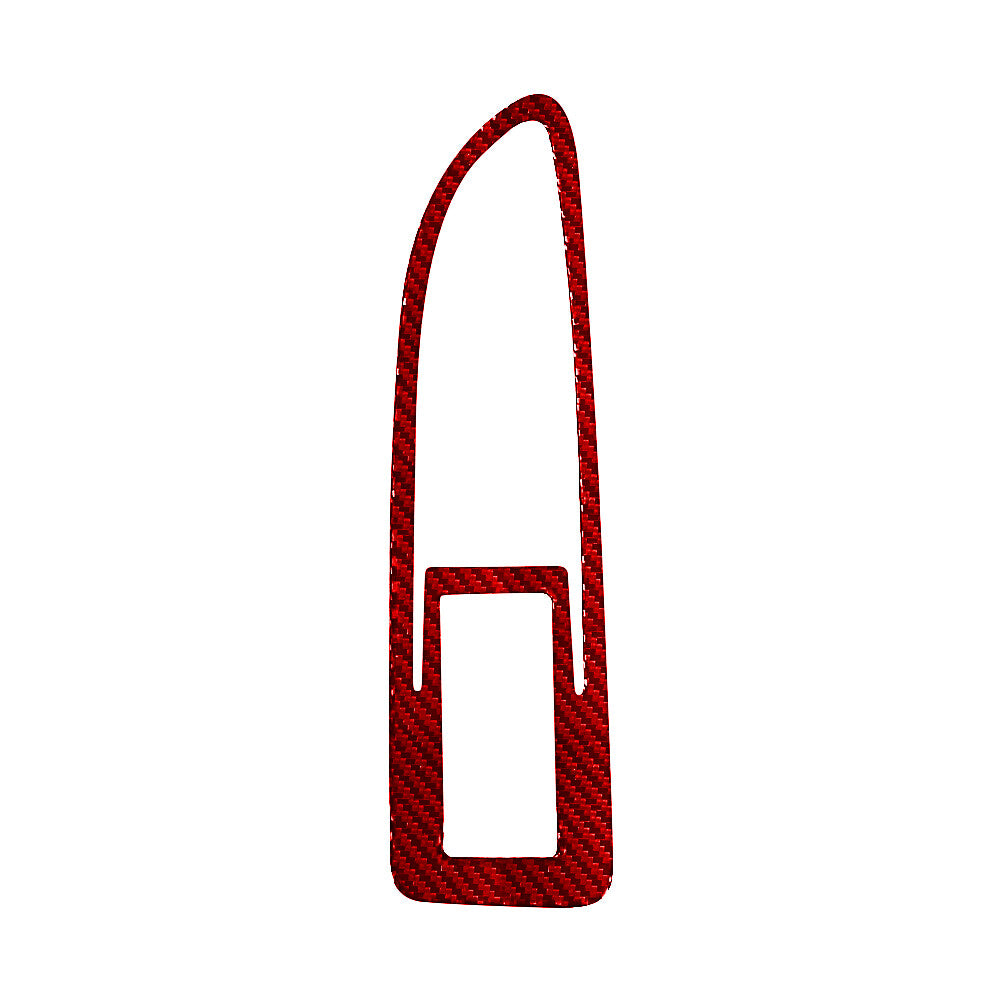 Red Carbon Fiber Passenger Door Control Cover Trim for Chrysler 200 2011-2014