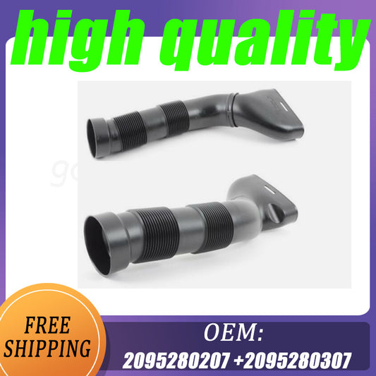 One new set of left and right intake hoses suitable for Mercedes W209, CLK320, and CLK500.