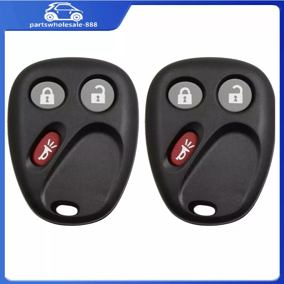 21997127 2-Pack Keyless Entry Fob Remote Control Protective Shell Replacement for Chevrolet