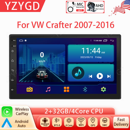 7 Android Auto CarPlay Car Radio for VW Crafter 2007-2016 Stereo GPS Nav Screen