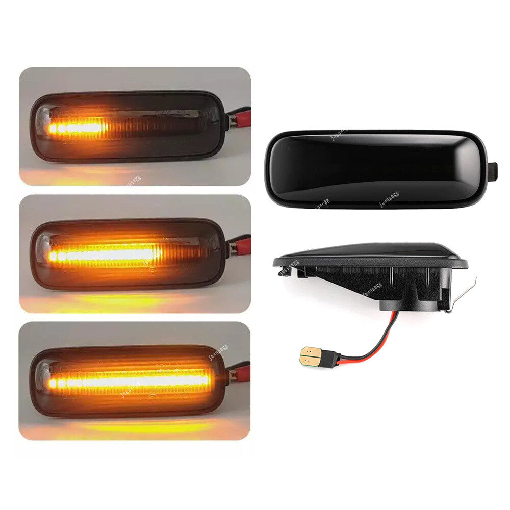 2Pcs Dynamic Smoke LED Side Marker Turn Signal Lights for HONDA for Civic 96-00 CRV