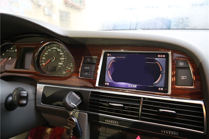 for Audi A6 2008-2011 Peach Wood Grain Interior Decoration Frame Cover Trim 11P