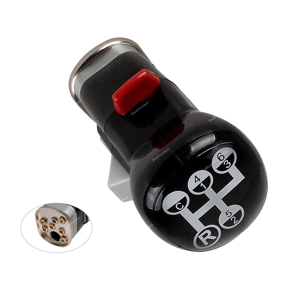 for Volvo FH FM ABS+Metal Black 12MM Internal Truck Shift Knob 6 Gear 276827