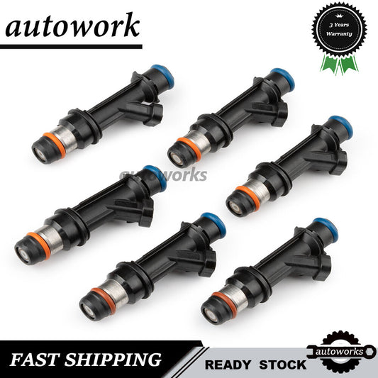 6pcs 25313185 NEW Fuel Injectors for Chevy Trailblazer for GMC Envoy 4.2L 2002-2004