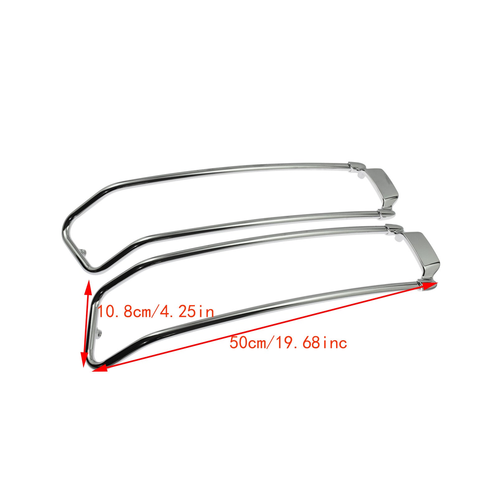 Chrome Saddlebags Lid Top Guard Rail for Harley Touring Road Electra Glide 14-23