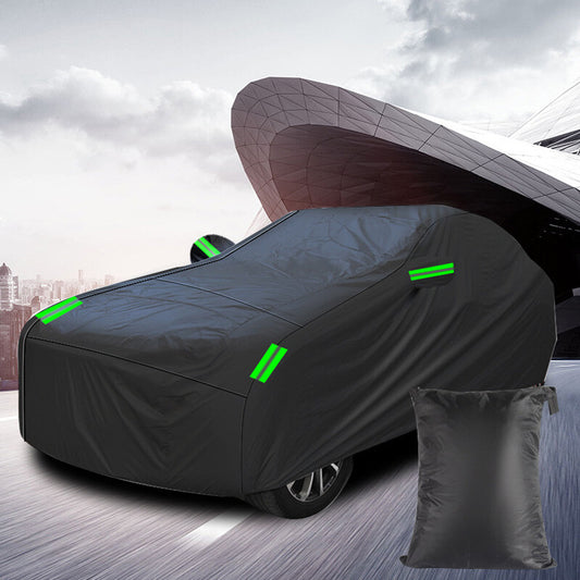 Outdoor sun protection full car cover, waterproof and UV-protective, US stock available.