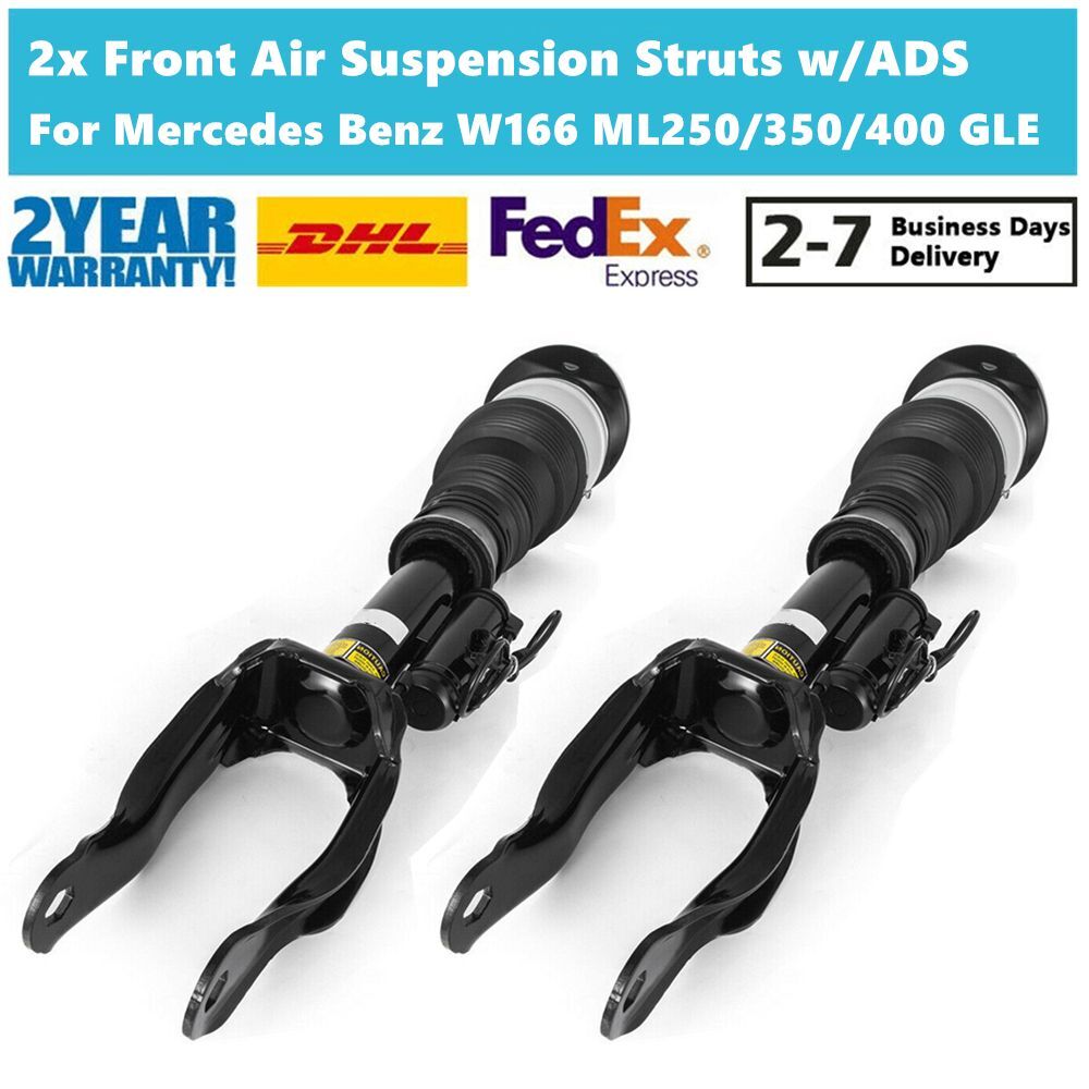 2PCS Front Air Suspension Shock Struts ADS Fit for Mercedes W166 ML250 ML350 GLE400