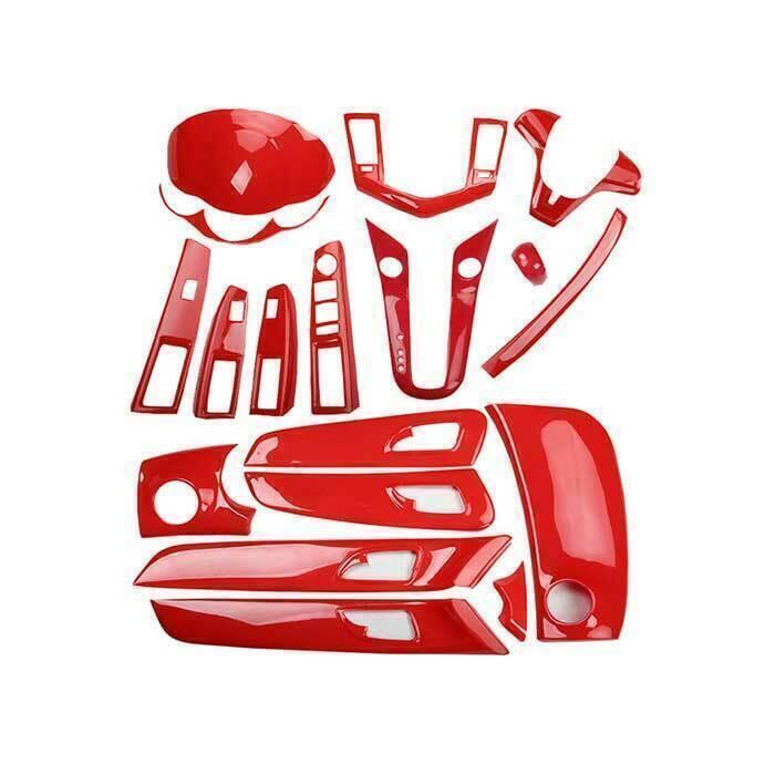for Chevrolet for Cruze At 2010- 2016 Red Car Interior Decor Full Set Cover Trim 18X