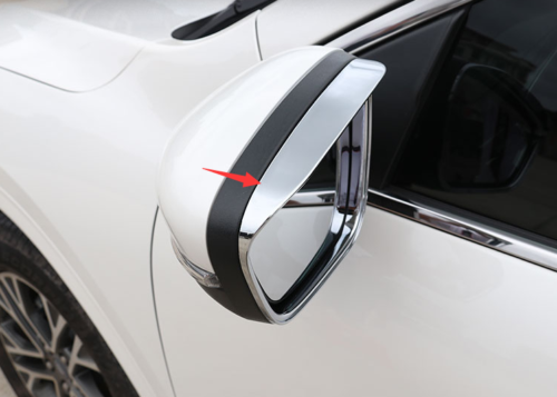 Car Rear View Mirror Sun Rain Chrome Guard 2X ABS for Ford Escape Kuga 2020-2023