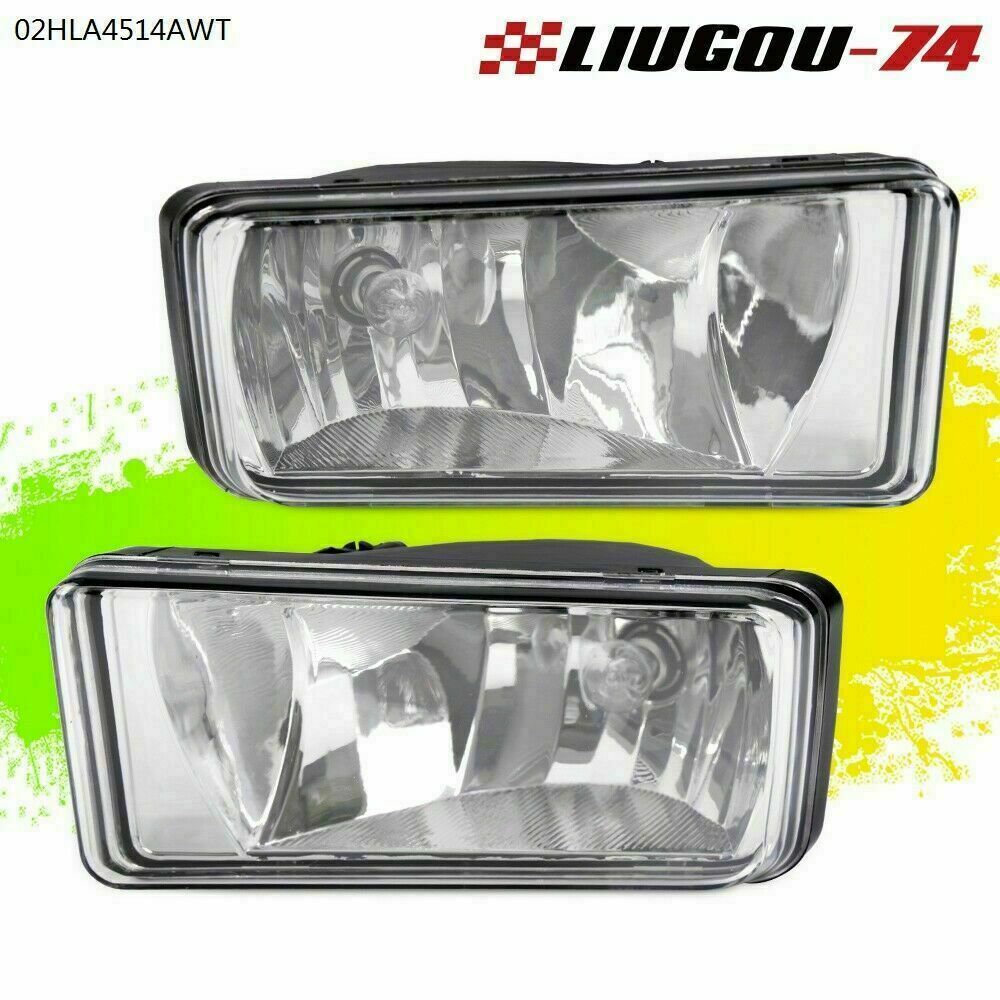 Bumper driving fog lights suitable for Chevrolet Silverado Tahoe Suburban transparent lens 07-13