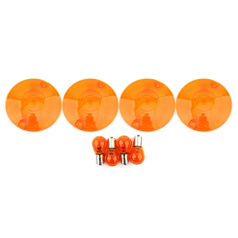 Blinklicht Indikator Bernstein Lampe Gelb Linse f¨¹r for Harley Road King 1994¨C2010