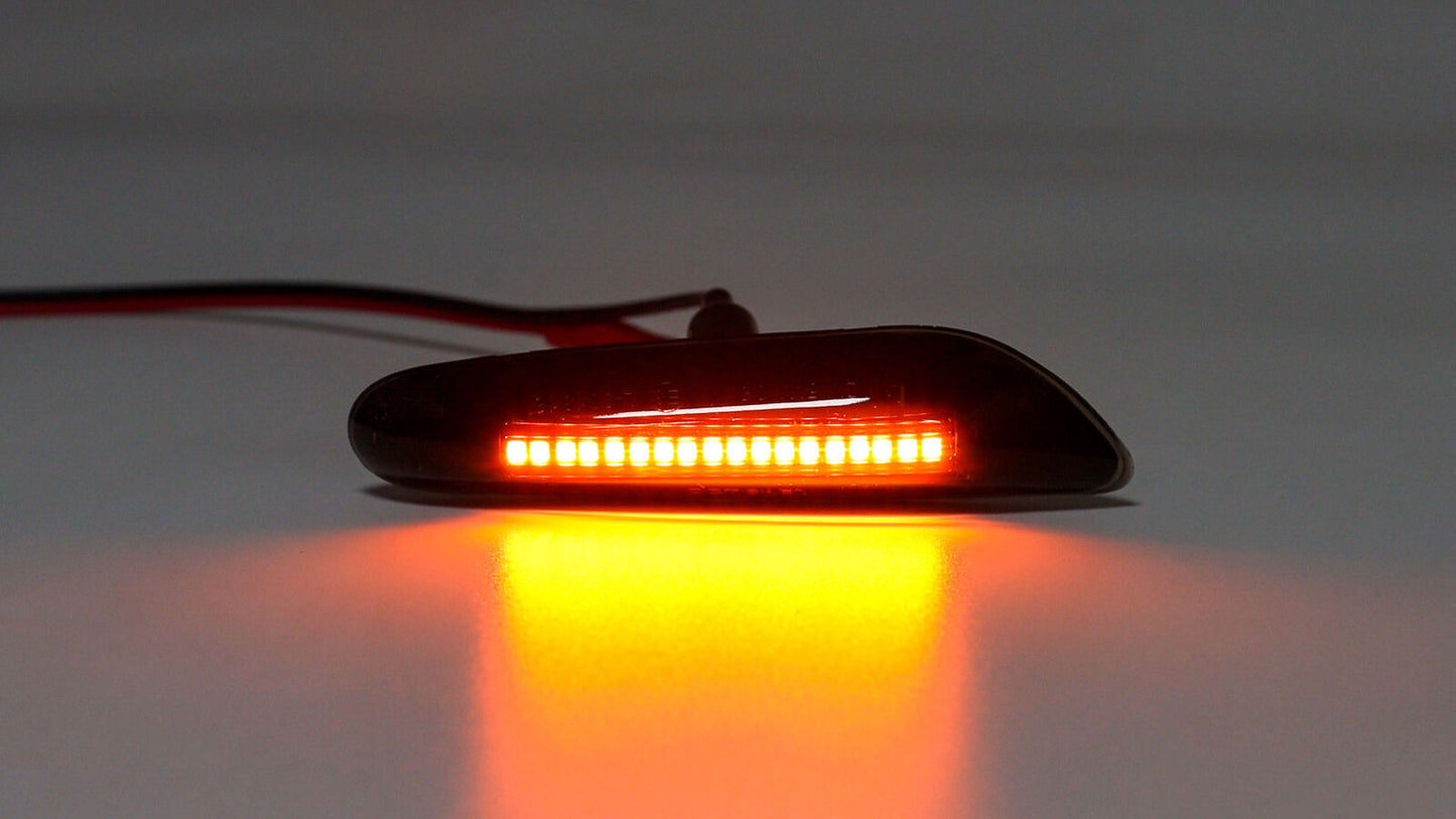 for BMW E60 E82 E83 E90 E92 Smoke LED Side Marker Light Kit Turn Signal Lamp