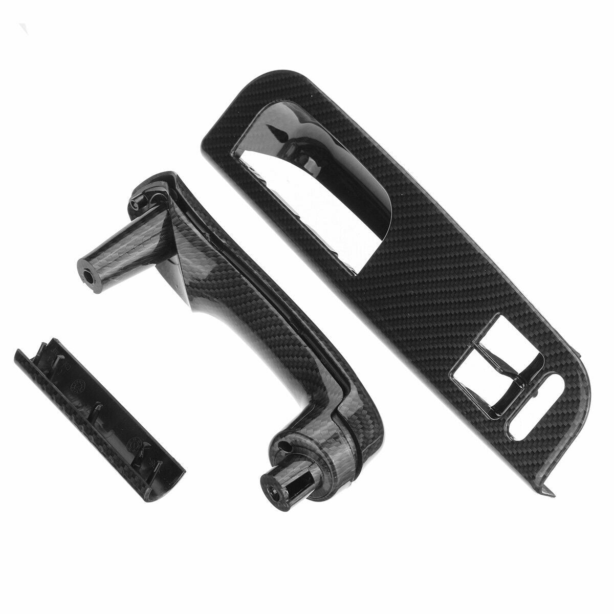 Carbon fiber interior gripper handle and window switch panel trim for Volkswagen for Golf MK4 2-door