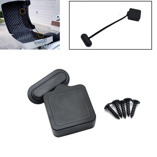 Black Pack Trunk Lid Tether for Harley Touring Road Street Glide 14-23 Tri Glide