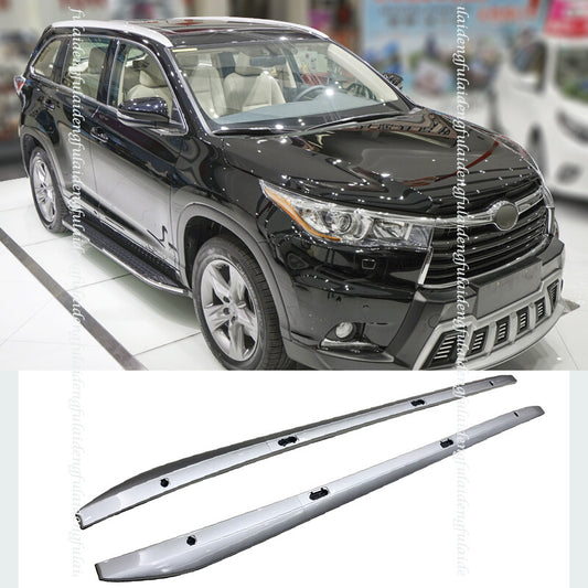 for Toyota Highlander 14+ Factory style Baggage Luggage Roof Rack Side Rails Bar