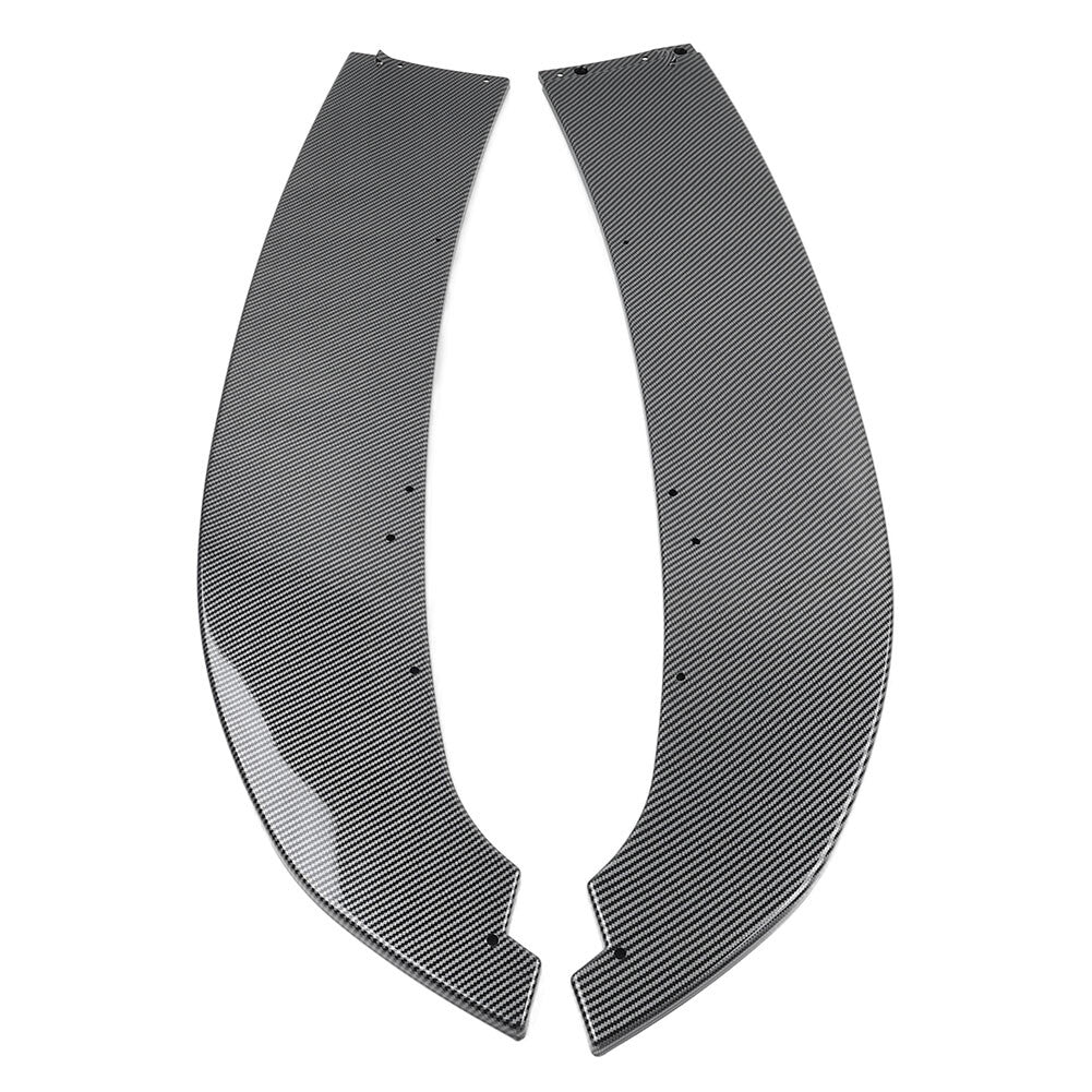 Front Bumper Spoiler Lip for BMW 3 Series E90 E91 M Sport LCL Carbon Fiber Black
