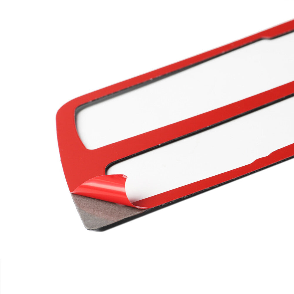 Red Carbon Fiber Center CD Panel Decorative Trim Cover for BMW 3Series F30 13-19