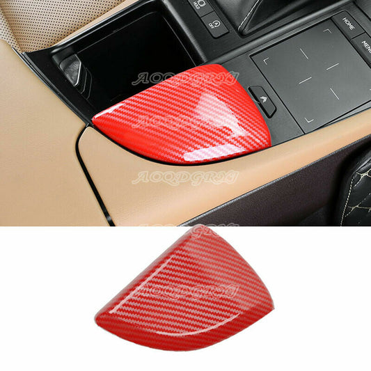 ABS Red Gear Shift Box Panel Frame Cover Trim for Lexus ES350 ES300h 2019-2022