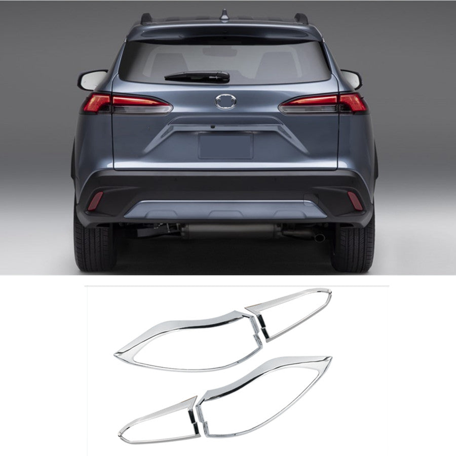 Chrome Rear Tail Light Lamp Cover Trim Frame for Toyota for Corolla Cross 2020-2023