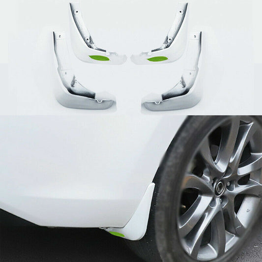 for Mazda 6 Atenza 2017-19 Car White ABS Front Rear Mud Flap Splash Guard Fender