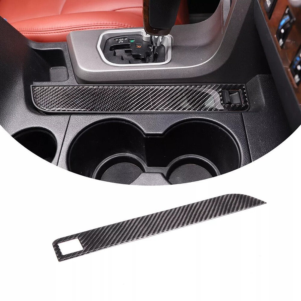 Soft Carbon Fiber Interior Center Console Strip Sticker Trim For Tundra 07-2013