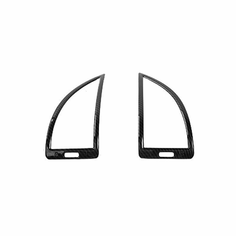 LR AC Air Outlet Vent Cover Trim Fit for Nissan Armada Y62 2017-20 Carbon Fiber
