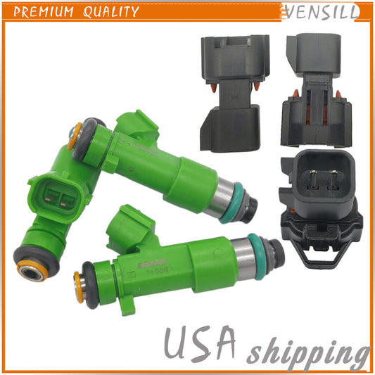 Set of 3 Upgrade Fuel Injectors 12-Hole with connectors Fit For Benelli TNT 1130