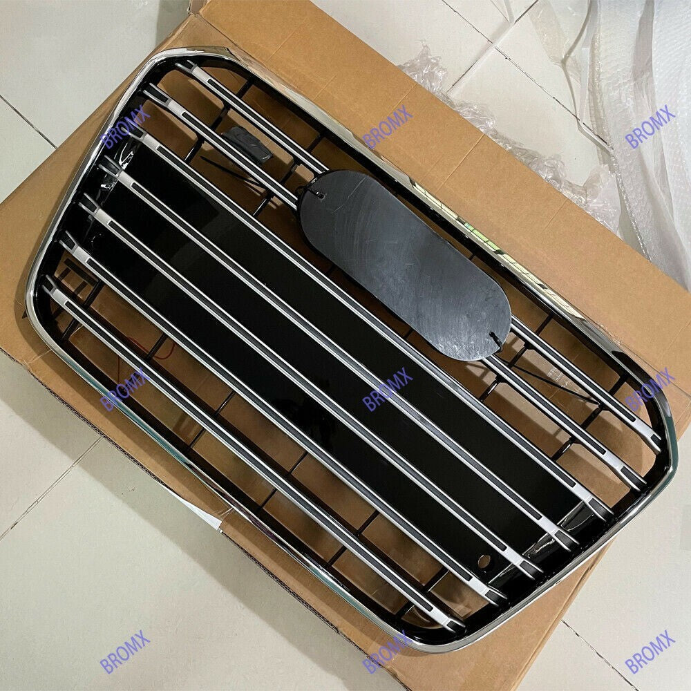 Front Bumper Grille Mesh Grill Fit for Audi A6C7 2012 13 2014 2015 Silver Grille