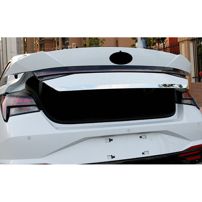 for Hyundai for Elantra 2021-2023 stainless Rear Door Trunk Lid Tailgate Strip Trim