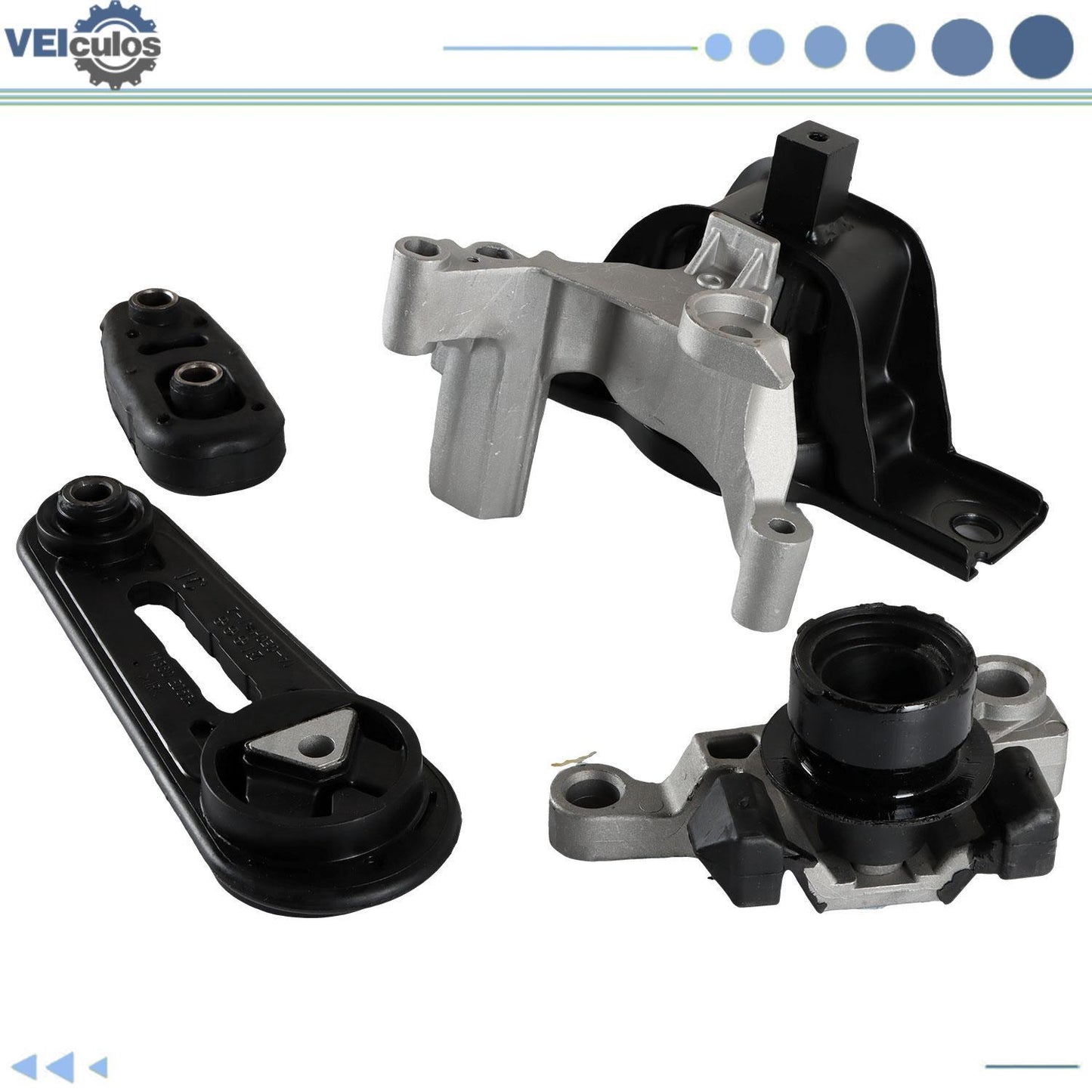 4PCS Engine Motor  Trans Mount for 2007-2012 for Nissan Sentra 2.0L 11360-EL00A