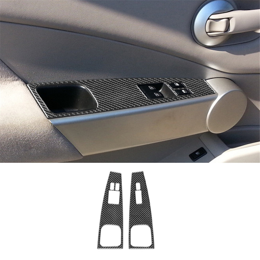 2Pcs Front Window Switch Button Trim Cover for Nissan Quest 2004-2006 Type A