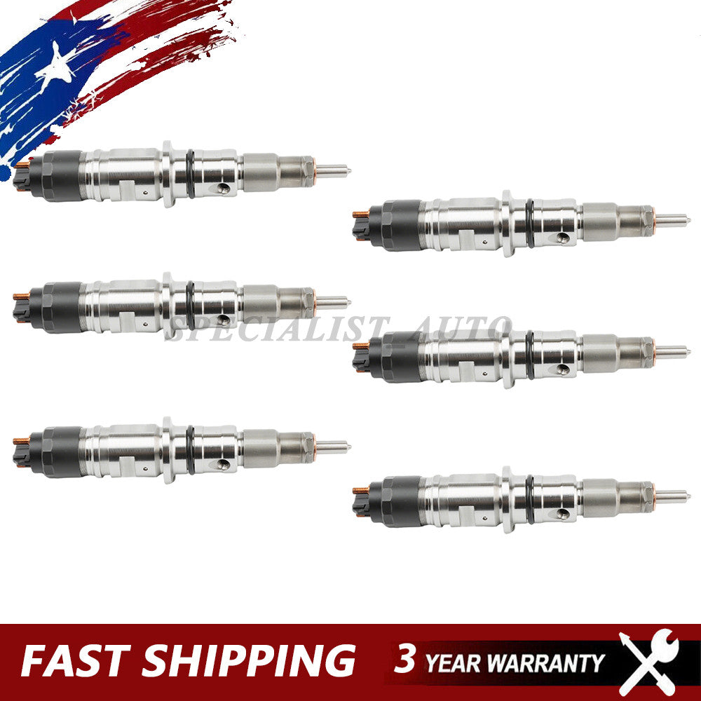 6pcs For 6.7LISB QSB Engines Fuel Injector 5364205 0445120177