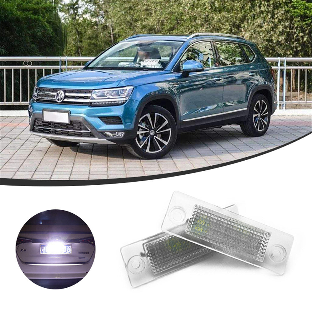 2X LED Number License Plate Light Lamps for VW Touran for Golf Caddy for Jetta for Passat
