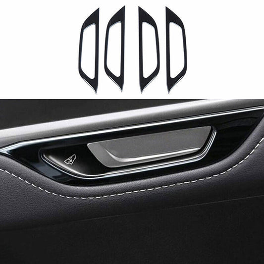 4Black Titanium Inner Door Handle Bowl Frame Trim for Lexus NX250 350 2022-2023