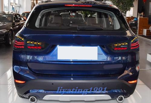 Applicable to for BMW X1 F48 2016 - 21 Smoke Black LED Taillight Dynamic Signal Pair