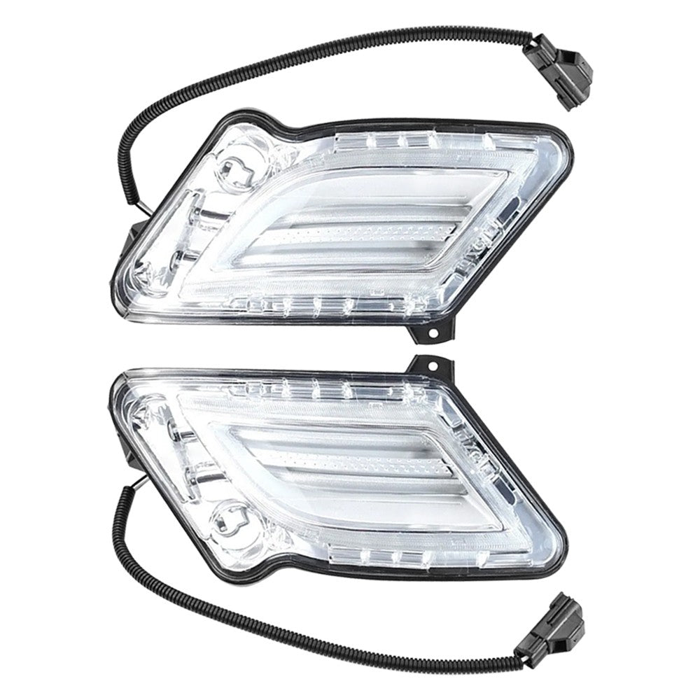 For S60 2011-2013 Left Right LED Front Bumper DRL Daytime Running Light Fog Lamp