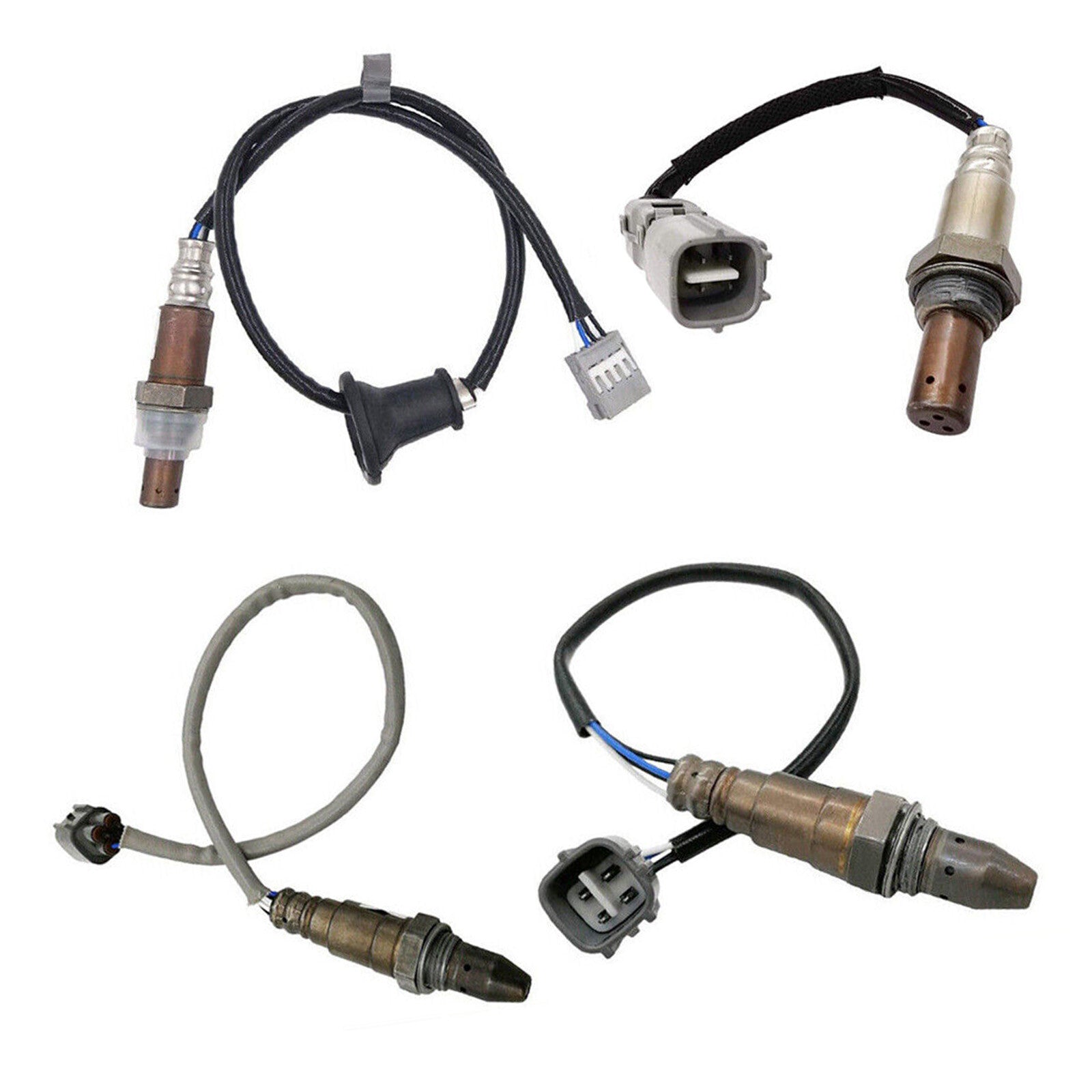 4-piece set of upstream and downstream oxygen (O2) sensors for Toyota for Sienna 12-15 3.5L V6 FWD